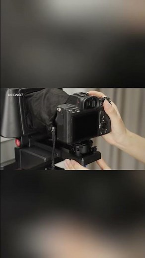 Look right at the camera, not your notes, with the NEEWER X11 2-in-1 teleprompter with monitor!