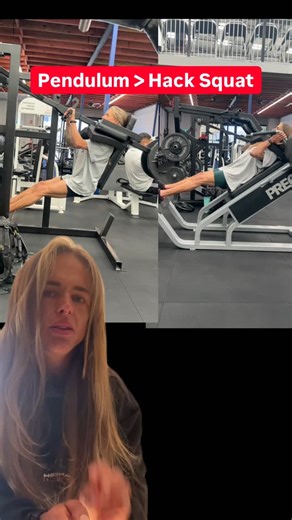 Darian Deeker on Instagram: "If you don’t have a pendulum squat at your gym the hack squat will do just fine. If you have neither…find a new gym Just kidding, do a heel elevated smith machine squat And god help you if your gym doesn’t have one of those either #quadworkout #hacksquat #pendulumsquat"
