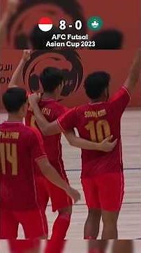 12 Goals to nil! Indonesia National Futsal Team crushes Macau! #shorts #indonesiafutsal