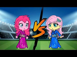 Fluttershy vs Pinkie Pie fry cook games Parody