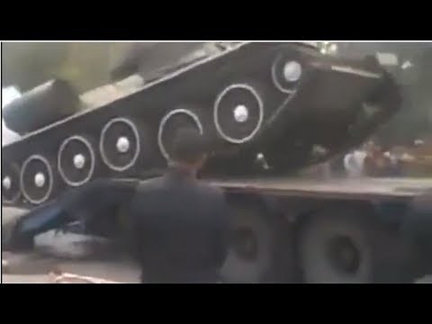 Russian Tank Loading Gone Wrong