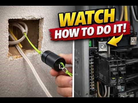 Pulling Romex Through a Wall + Installing a Tandem Breaker for a Septic Pump and Alarm