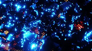 Animated wave moving triangles. Infinitely looped animation