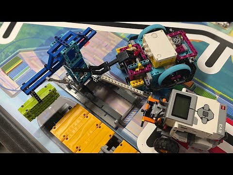 2021-2022 FLL CARGO CONNECT M07 Unload Cargo Ship solutions with EV3 and Spike Prime