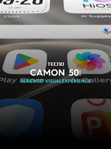 A whole new visual vibe. Smooth, smart and stunning. That is what the new HiOS 16 gives you. #CAMON50Series #tecno #TECNOAI #HiOS#new #Visual #experience #fypシ゚viral🖤tiktok