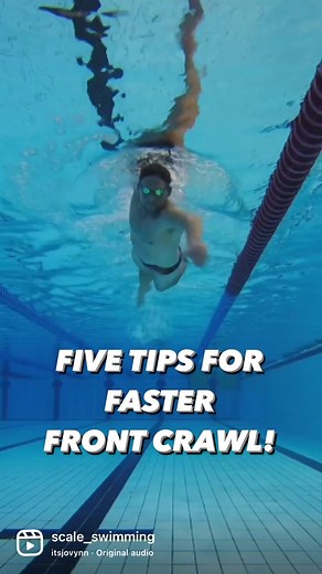5 Tips for Faster Front Crawl Swimming Technique