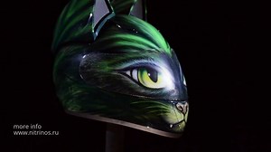 Neko Helmet Aerography order http://nitrinos.ru/en/neko/ | Predator Helmet Шлем Хищник