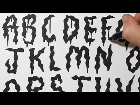 How to Draw Fortnight Font | Cool Horror Typeface Design by JSHcreates