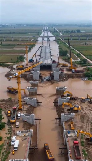 BEFORE AND AFTER : Rebuilding a Destroyed Bridge in Record Time! 🏗️🤯