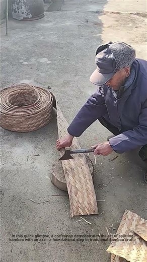 Bamboo Splitting Hack | Traditional Craft