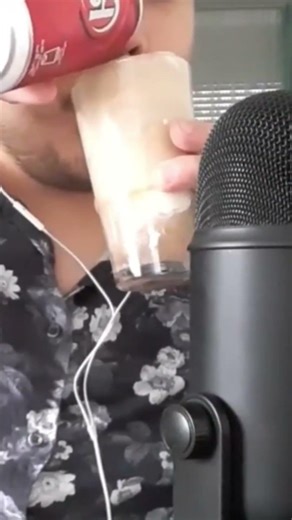 ASMR Dr Pepper Ice Cream Float eating sounds #youtubeshorts #shorts