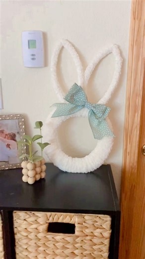 Trust me, you’ll want to grab one of these Dollar Tree bunny wreath forms🐰 #dollartreediy #springdecor #eastercrafts #diydecor | Lyndsay • The Nest