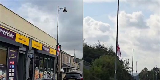 Watch as residents proudly fly St George's flags across town: 'This is about patriotism!'