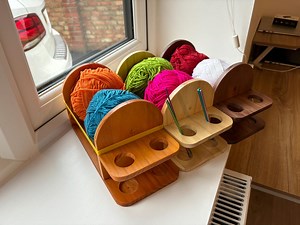 Double Revolving Yarn Ball Holder, Yarn Station Storage Knitting & Crochet Supplies Organiser Double Yarn Holder Yarn Storage Yarn Spinner - Etsy