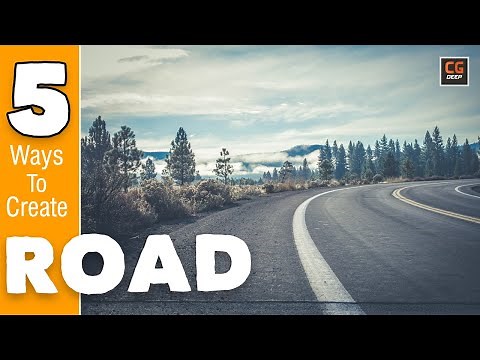 How to create Roads in 3ds max Curve, Bend and Sweep Roads With 5 Ways | CG Deep | Tutorials