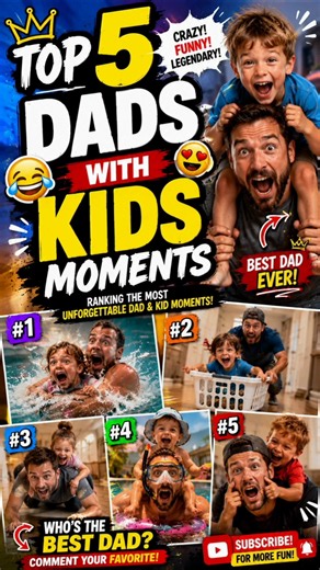 These Dads Are Absolute Legends! 😂 Top 5 RANKING DADS WITH KIDS MOMENTS