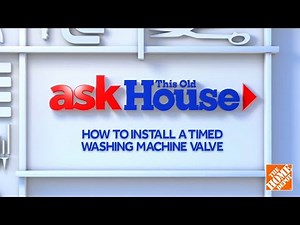 How to Install a Timed Washing Machine Valve