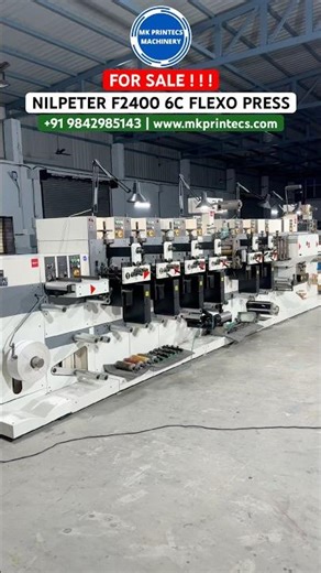 Nil Peter F-2400 Six Colour FlexoGraphic Rotary Label Printing Machine For Sale | Mk Printecs, India
