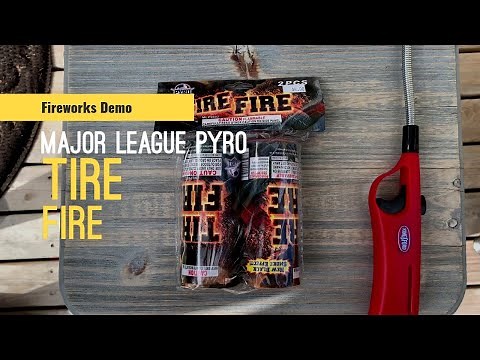 Major League Pyro - Tire Fire - Firework Demo