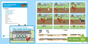 The Little Red Hen Storytelling Basket