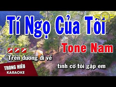 Karaoke Tí Ngọ Của Tôi Tone Nam Nhạc Sống | Trọng Hiếu