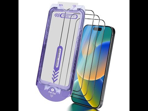 Dust-Free screen protector installation for iPhone 16 series