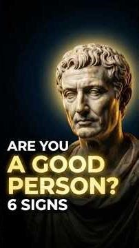 6 Signs You’re A Good Person #stoicism #stoic