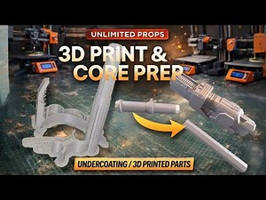 3D Print to Prop – Amban Phase-Pulse Rifle Core Prep #starwars #mandalorianrifle #3dprintedprops