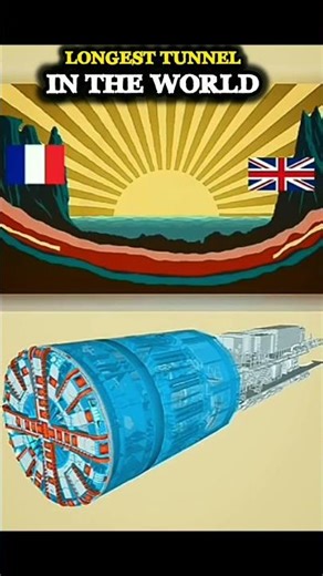 The World's Longest Undersea Tunnel 😱 | Channel Tunnel Facts #shorts