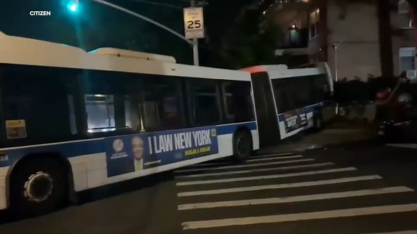 MTA bus crashes into building in the Bronx; no injuries reported