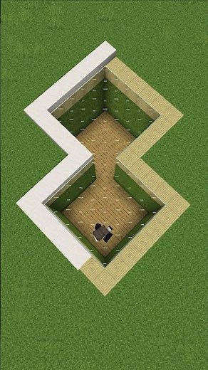 Modern house tutorial🏘️/ArchieMC #shorts