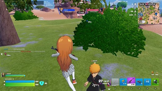 ichigo carrying orihime after he saves her in huecomundo
