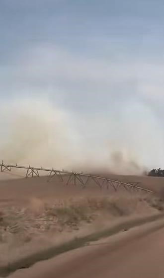 Fighting Off a Fire Storm with Tractors!