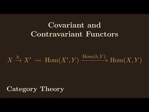 Covariant and Contravariant Functors (Category Theory)