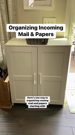 1.5M views · 11K reactions | My client and I created this system to sort and organize incoming mail and papers. This system will help her@and her busy family maintain papers. There is no immediate area on the first floor to process these items so we created one with the space available. #professionalorganizer #iOrganize #iOrganizeeverything #HappyOrganizing #organizing #howtoorganize | IOrganize | Facebook