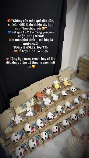 Set quà 19/11 đáng yêu cho bạn nam chỉ 45K