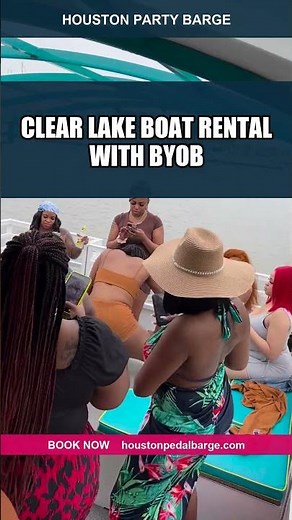Clear Lake Boat Rental With BYOB 🍺