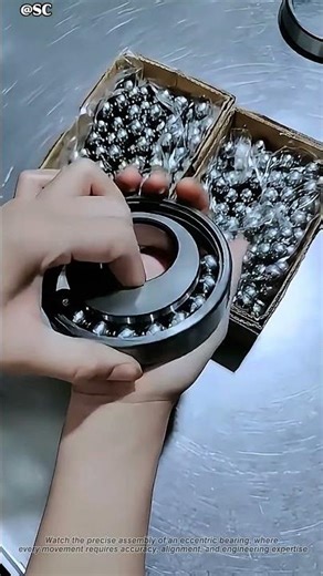 Eccentric Bearing Assembly with Extreme Precision ⚙️ Satisfying Engineering