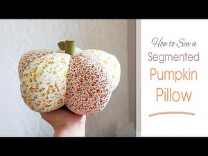 How to Sew: Fabric PUMPKIN Pillows ! | Simple Halloween Decor | DIY Mini Pouf Project