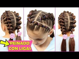 ❤️ Peinado CON LIGAS / Peinados para niñas / Wilvita ❤️