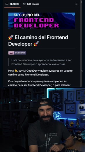 EL CAMINO DEL FRONTEND ⬇️ Guía de estudio para convertirte en Frontend Developer 🚀 Se llama “El Camino del Frontend” y reúne todos los recursos necesarios, organizados como una ruta de aprendizaje clara y progresiva. Incluye 👇 📓 Conocimientos básicos de informática 📕 HTML ♿️ Accesibilidad 📘 CSS 📒 JavaScript 🛂 Control de versiones 🔒 Seguridad 📦 Administradores de paquetes 🏛 Arquitecturas CSS 🤖 Preprocesadores CSS y PostCSS 🛠 Build Tools 🧰 Frameworks JavaScript 🖼 Frameworks CSS ✅ Tes