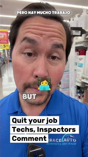 Technician/State Inspector quit your job ￼