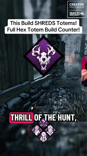 This build SHREDS the Full Hex Totem Build Meta! 😍 Cleanse totems faster, get extra gen speed, and get free heals in 8 seconds! 🙌🏽 #deadbydaylight #dbdtiktok #blackkbydaylight #dbdperks #dbdbuilds