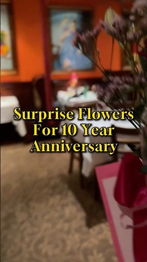 Surprise 10 Year Wedding Anniversary Flowers for my Wife