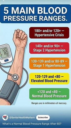 What's A Normal Blood Pressure Range After 60?
