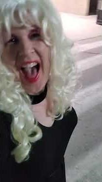 Gabby Skye-brand bell-sleeved black micro-mini-dress! Walking to Winners!! 😘