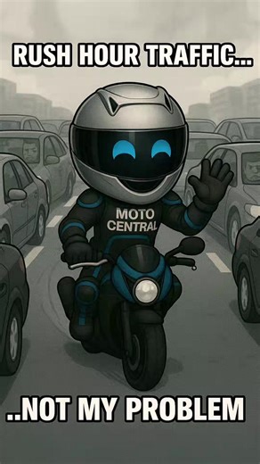 2.4K views · 30 reactions | Rush hour traffic? Not my problem.  Two wheels and a lane-splitting grin are all you need to keep moving while everyone else is stuck. #motocentral #TrafficDodger #BikerLife #RushHourEscape #TwoWheelsGood #RideFree | Moto Central | Facebook