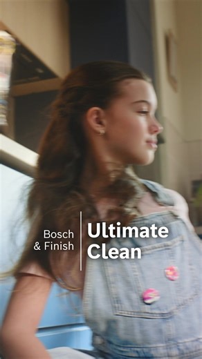 Use Finish Ultimate Plus in a Bosch dishwasher to get ultimate cleaning results, with less water waste | Finish UK