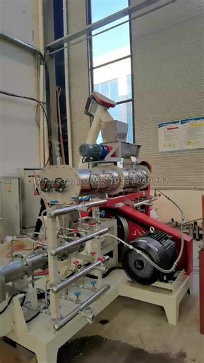 Floating fish feed pellet making machine high capacity #fishfeedmachine #fishfeed