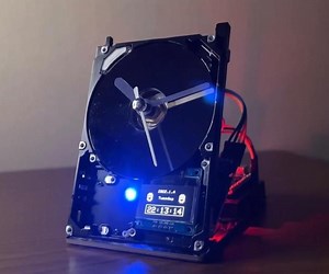 Making a Clock With a Hard Disk!!!😁😁😁